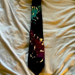 100% pure silk cat lovers tie. Or real cool cat